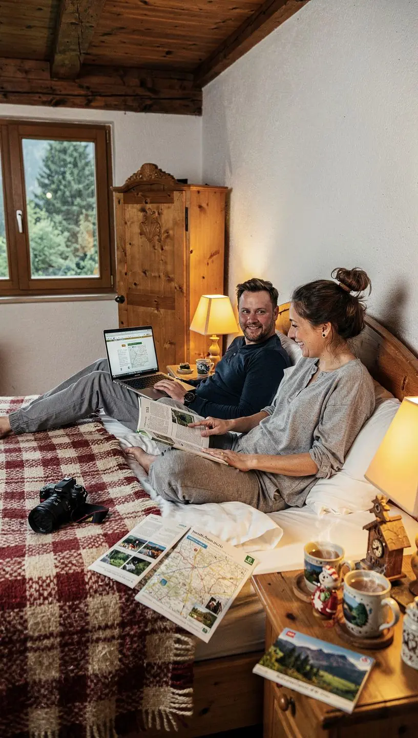 Reiseführer zeigt eine detaillierte Offline-Karte für individuelle Tourenplanung durch deutsche Regionen