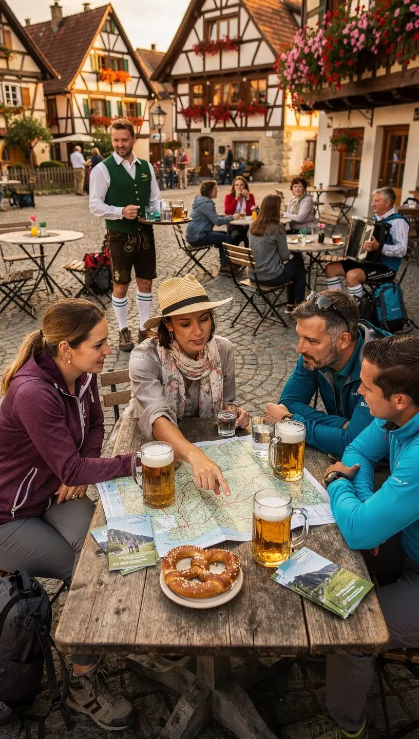 Historisches Stadtzentrum in Sachsen mit architektonischen Wahrzeichen und gepflasterten Straßen